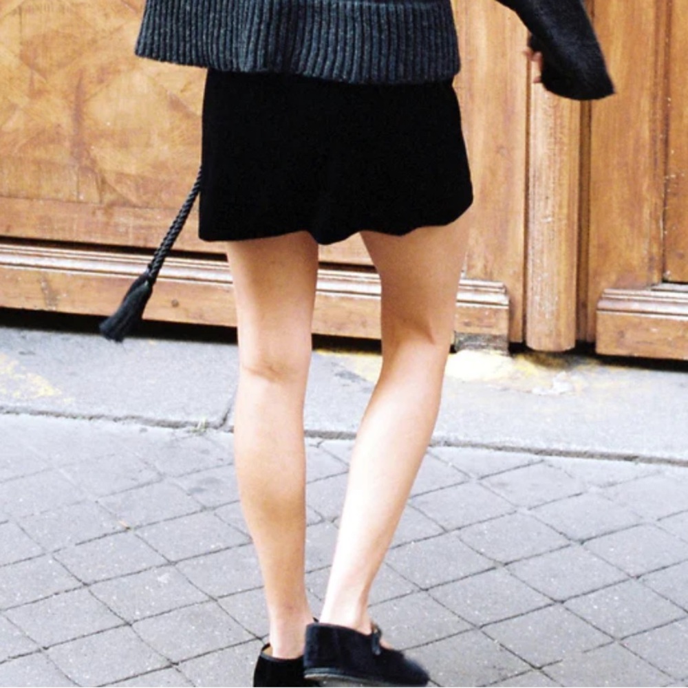 Ciao Lucia Luz Wrap Skirt Black Velvet Size XXS - Picture 3 of 11